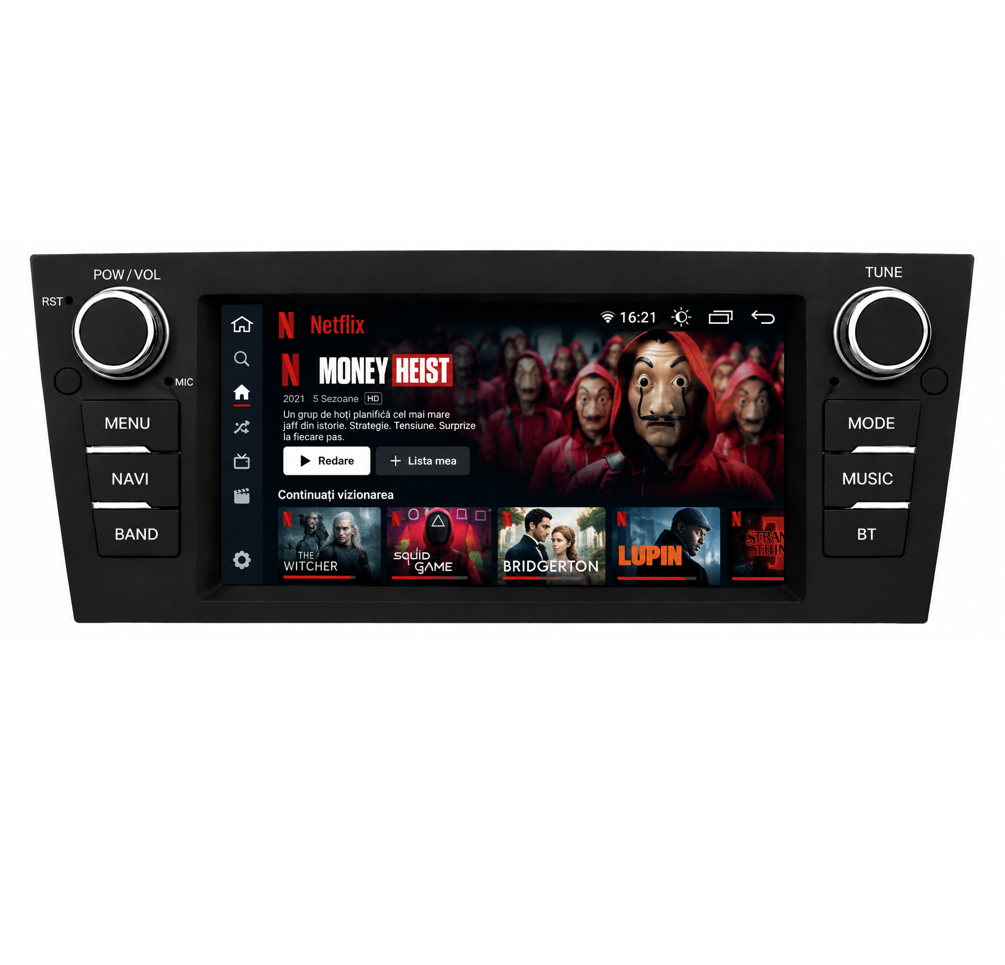Navigatie BMW Seria 3 E90 / E91 (2004-2012), Android, Ecran 7", Carplay / Android auto