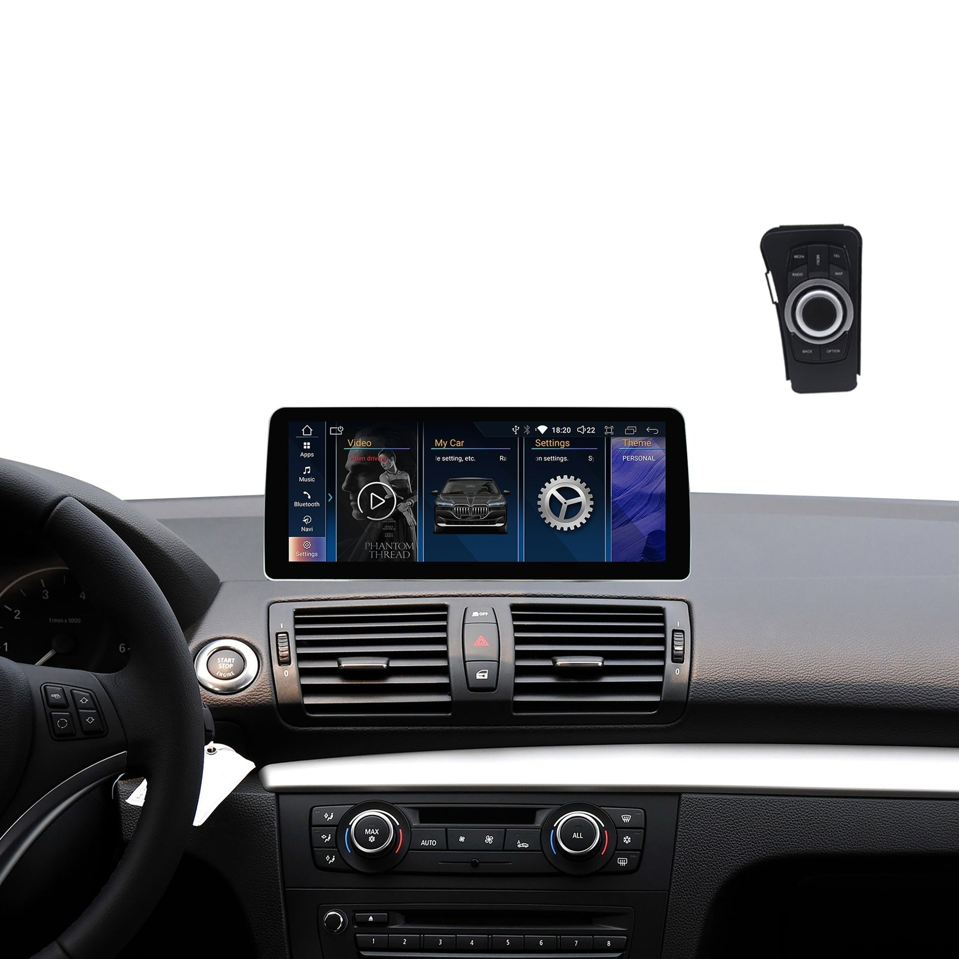 Navigatie Bmw Seria 1 E81 E82 E87 E88 (2003-2014), Android, Carplay / Android auto