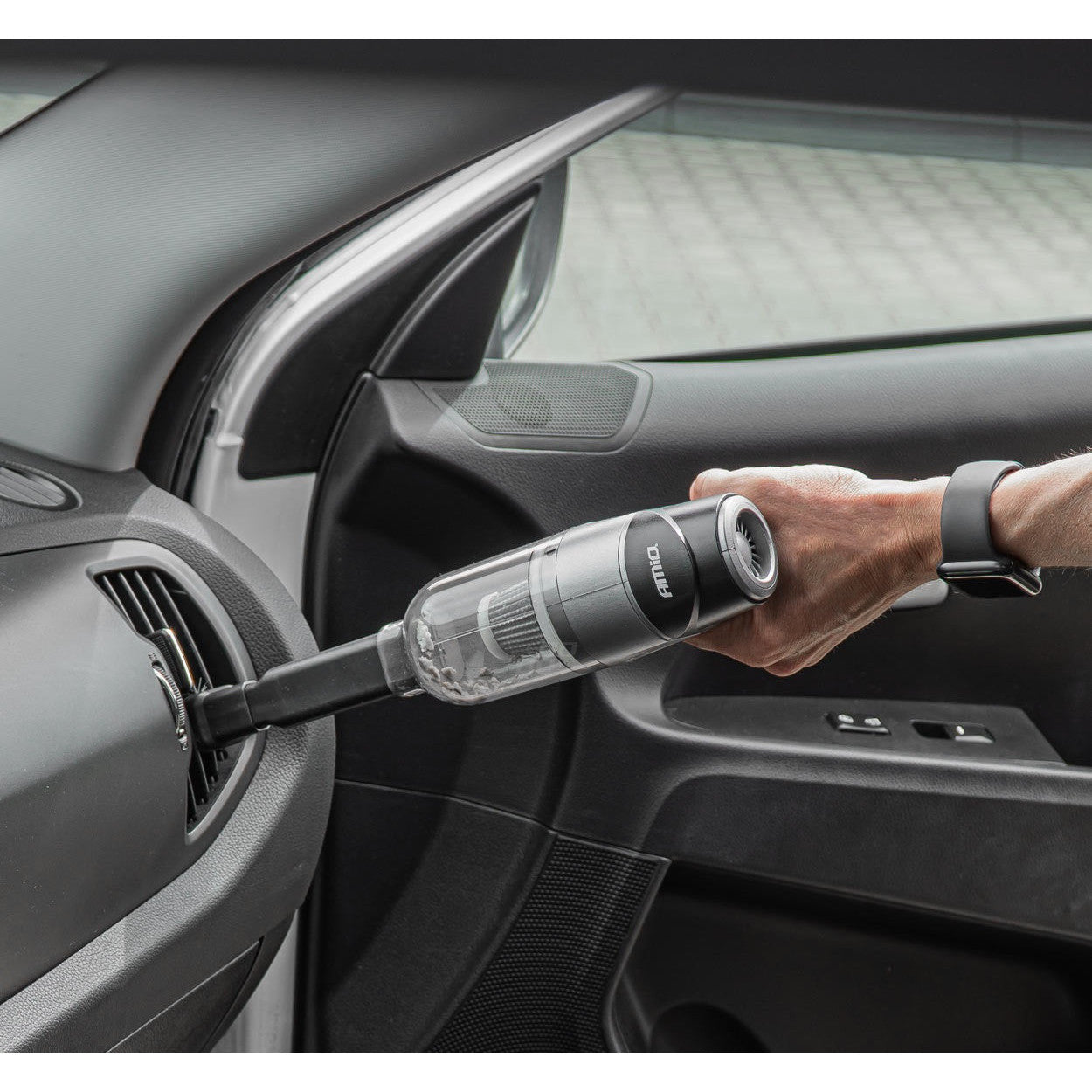 Aspirator auto fara fir, filtru HEPA, 40W, 2000mAh