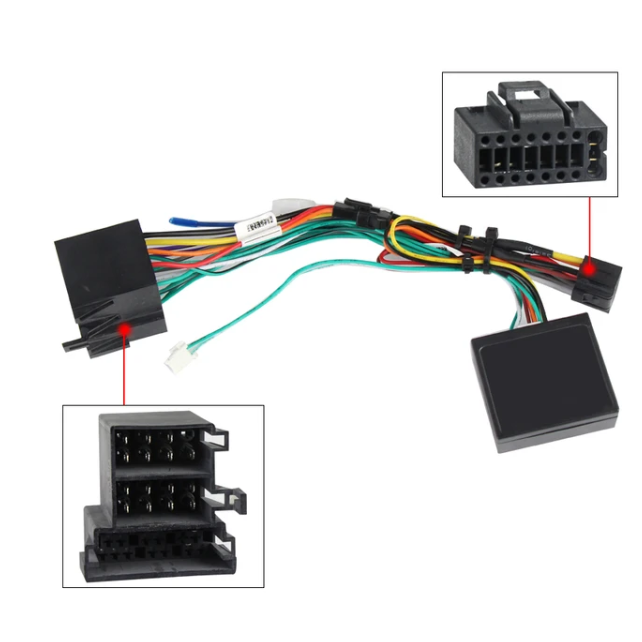 Cablu alimentare ISO 2din navigatie auto android 16 pini vw volkswagen, skoda, seat + canbus
