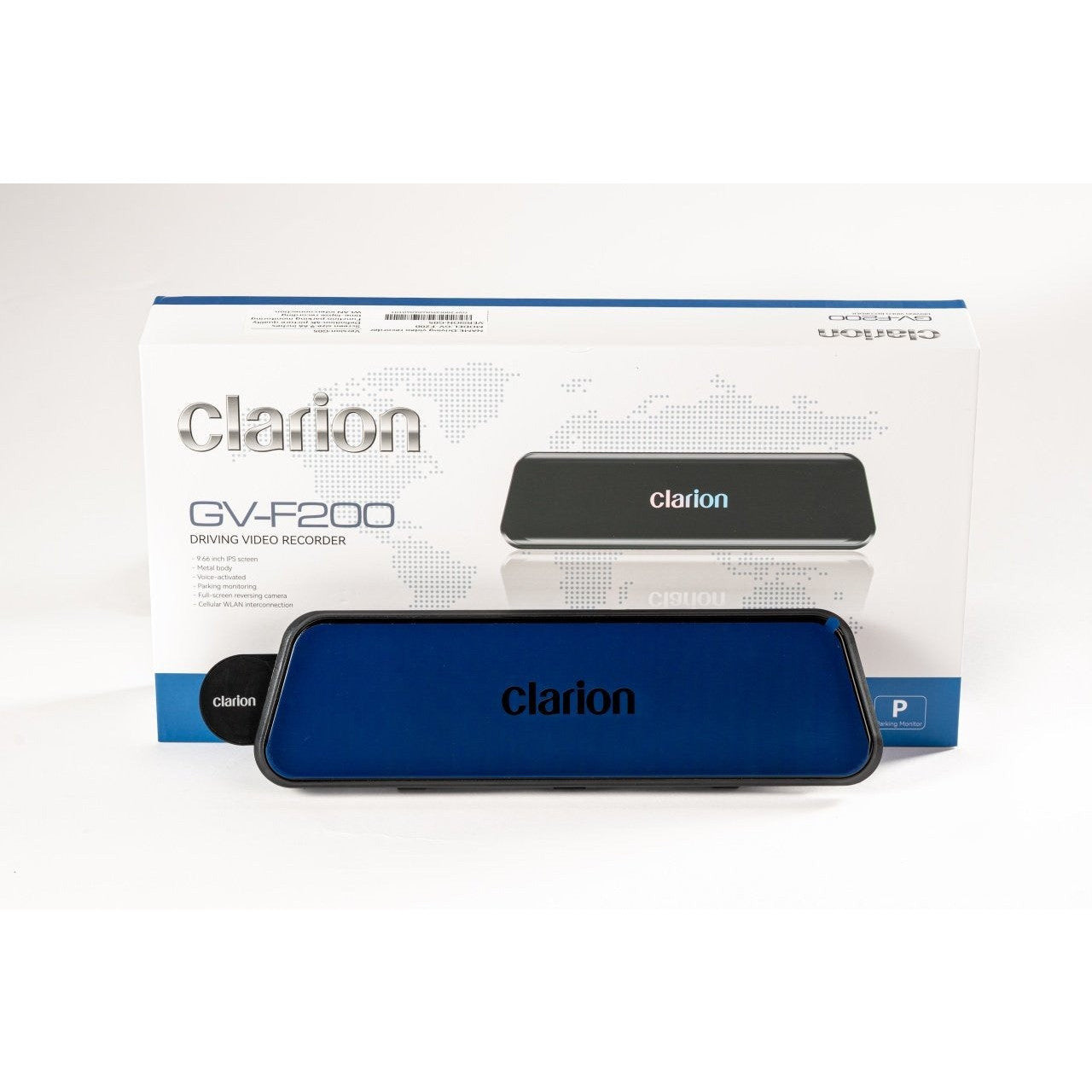 Camera auto cu marsarier, Clarion 2k fata - spate 1080p + Kit inregistrare 24h / 24h