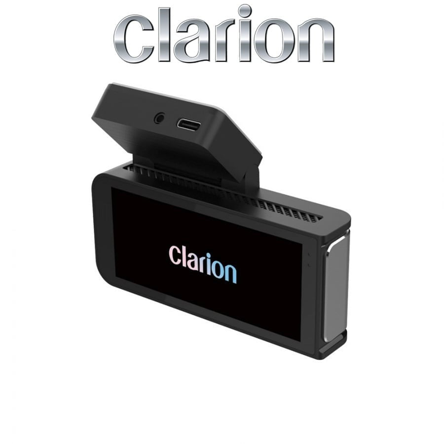 Camera auto, Clarion 4K fata - spate 1080p + Kit inregistrare 24h / 24h, cu aplicatie telefon