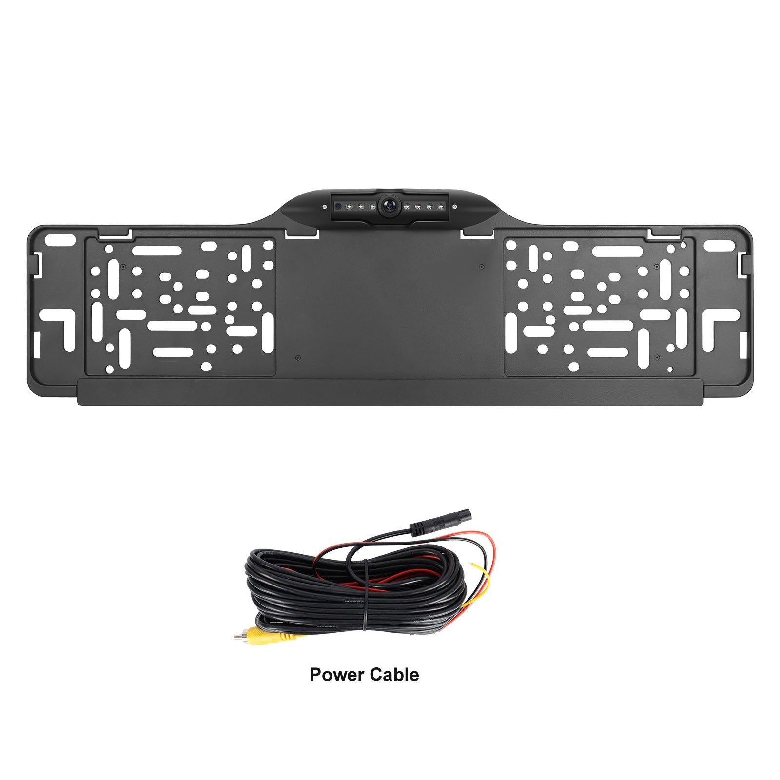 Camera marsarier cu suport numar auto, 1080p FULL HD, lentila fisheye, unghi larg de vizualizare, NightVision