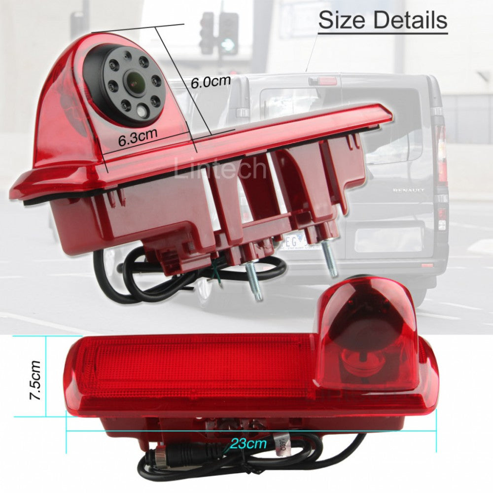 Camera marsarier Opel Vivaro / Renault Trafic, lampă frână, Night Vision, 170°