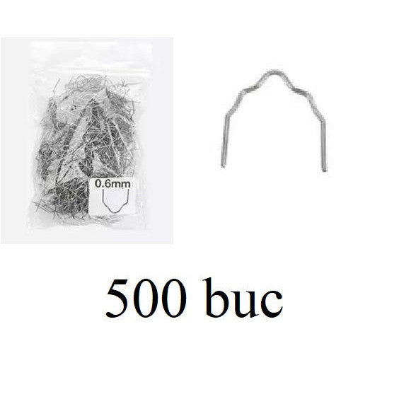 Capse cleme pentru aparat sudura lipit plastic pistol tip A pentru colt interior - set 500 buc