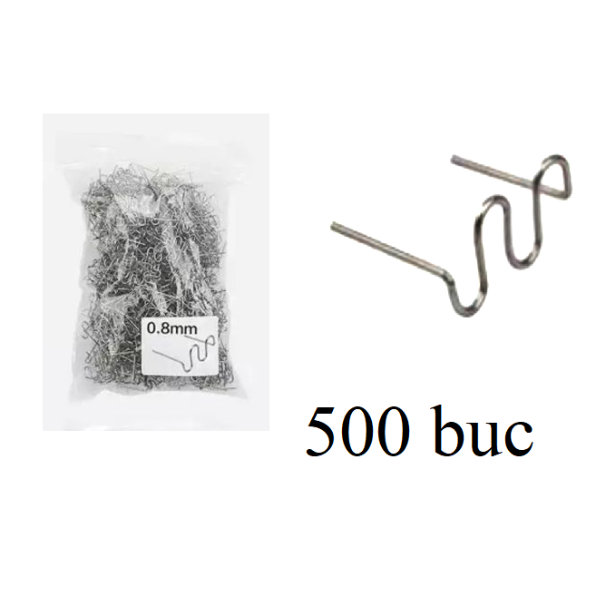 Capse cleme pentru aparat sudura lipit plastic pistol TIP S - set 500 buc