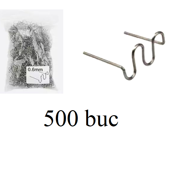 Capse cleme pentru aparat sudura lipit plastic pistol TIP S - set 500 buc