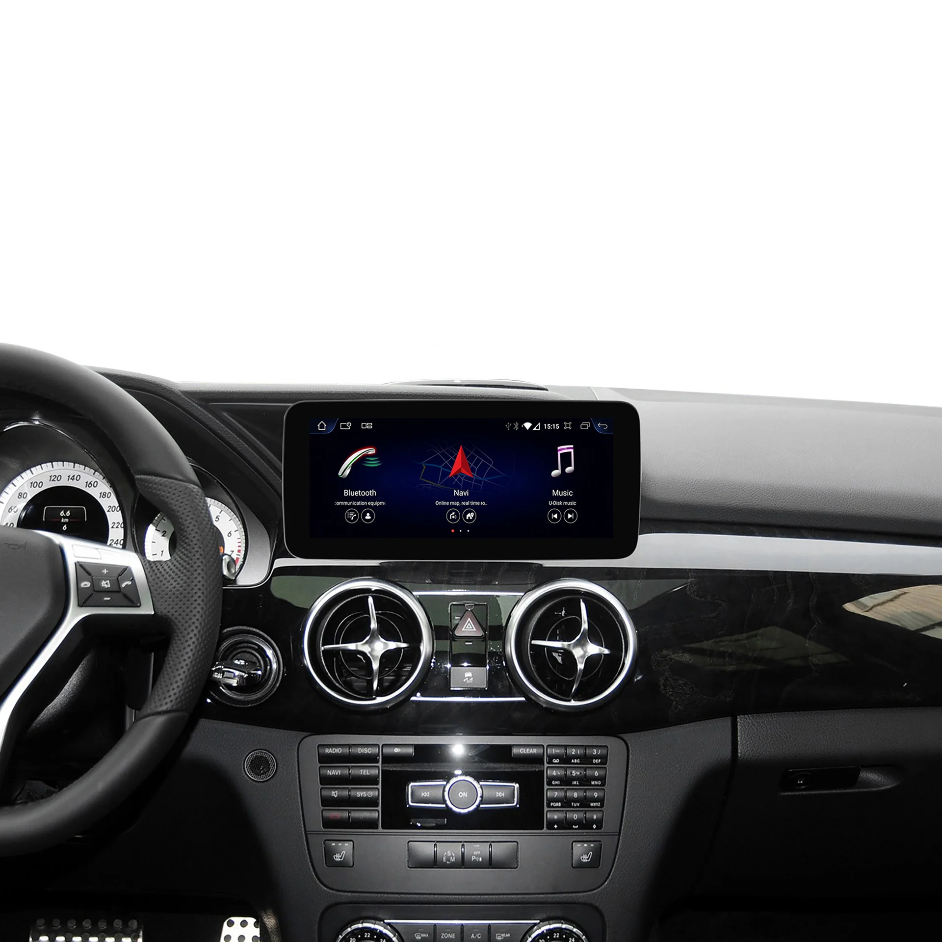 Navigatie Mercedes GLK X204 (2008-2015), Android, Carplay / Android Auto