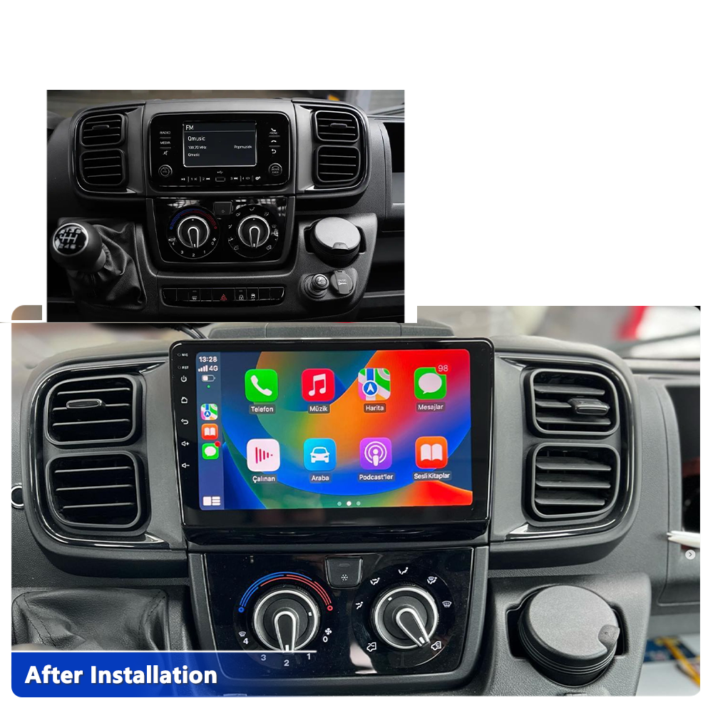 Navigatie Fiat Ducato (2022+), Ecran 9 inch, Carplay / Android auto, Youtube, Waze