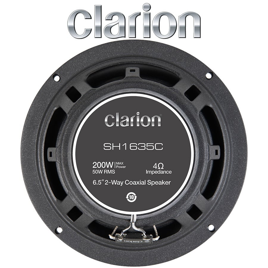 Set 2 difuzoare auto Clarion SH1635C Set coaxiale 2 cai, 165mm, 50W RMS, 4Ω