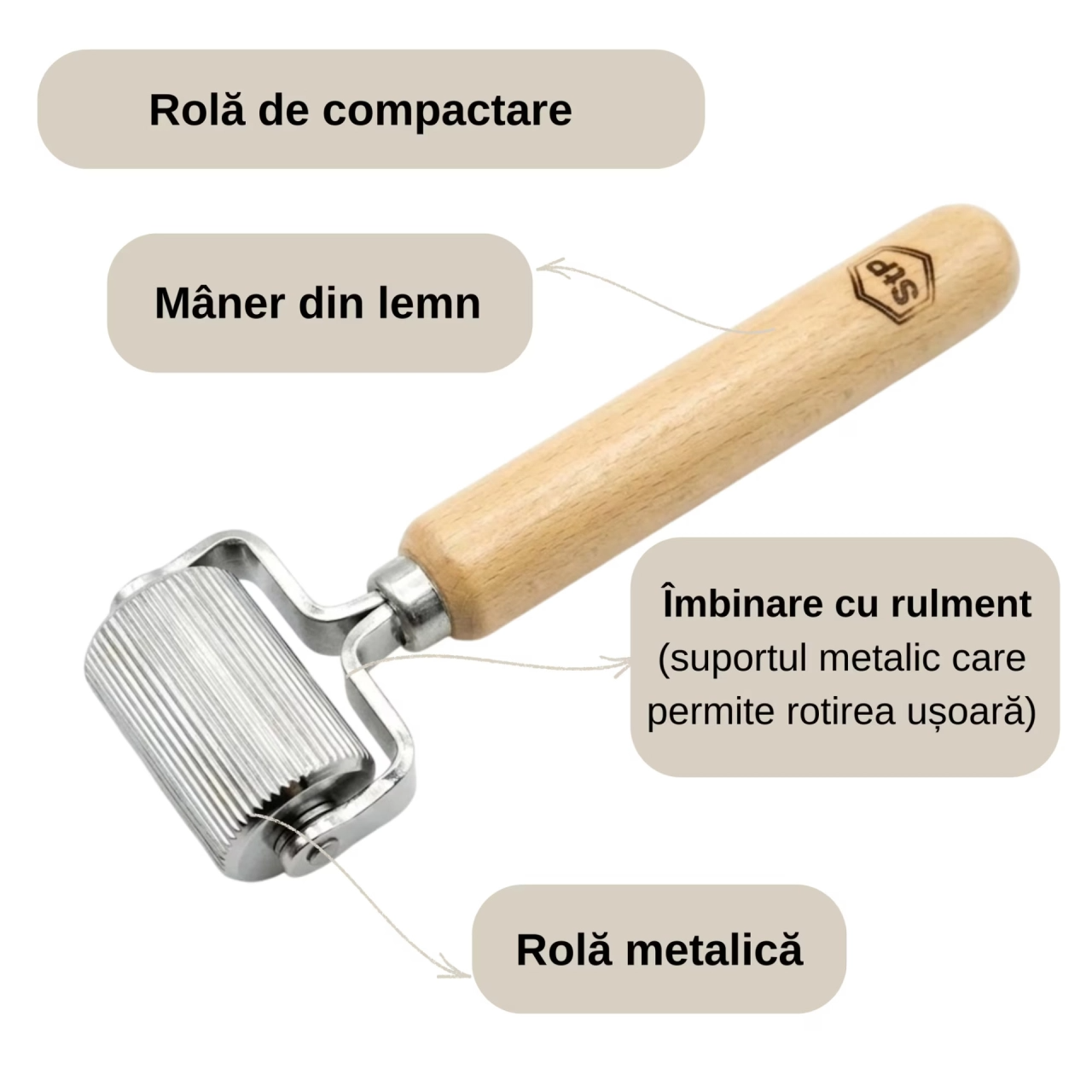 Rola 30 mm pentru aplicarea materialului insonorizant