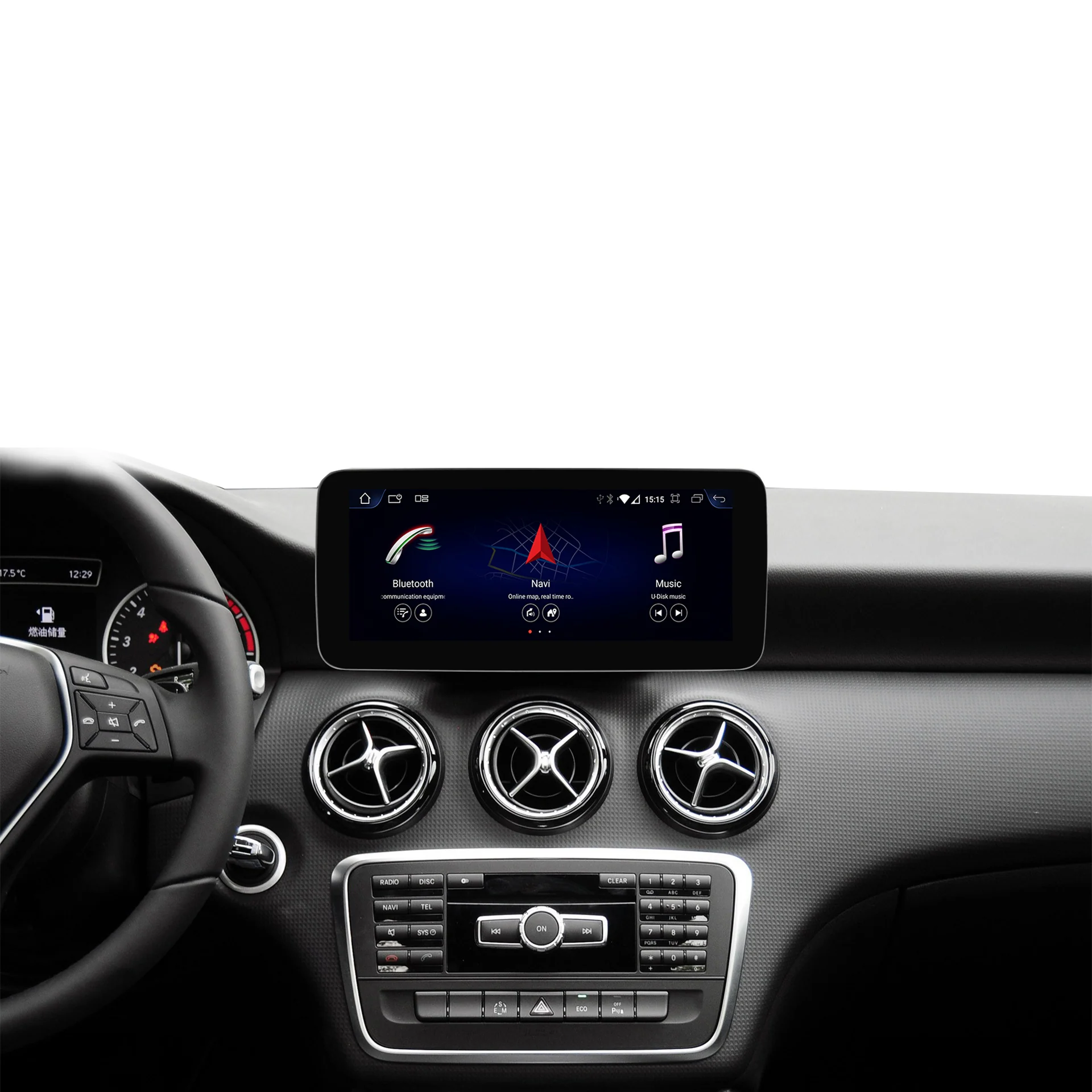 Navigatie Mercedes A W176 / CLA C117 / GLA X156 (2013-2018), Android, Carplay