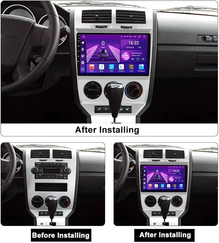 Navigatie Dodge Caliber (2006-2010), Ecran 9 inch, Carplay / Android auto, Youtube, Waze