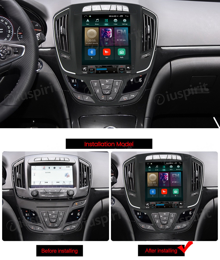 Navigatie Opel Insignia (2013-2017), Ecran tip tesla 9,7 inch, Carplay / Android auto, Youtube, Waze