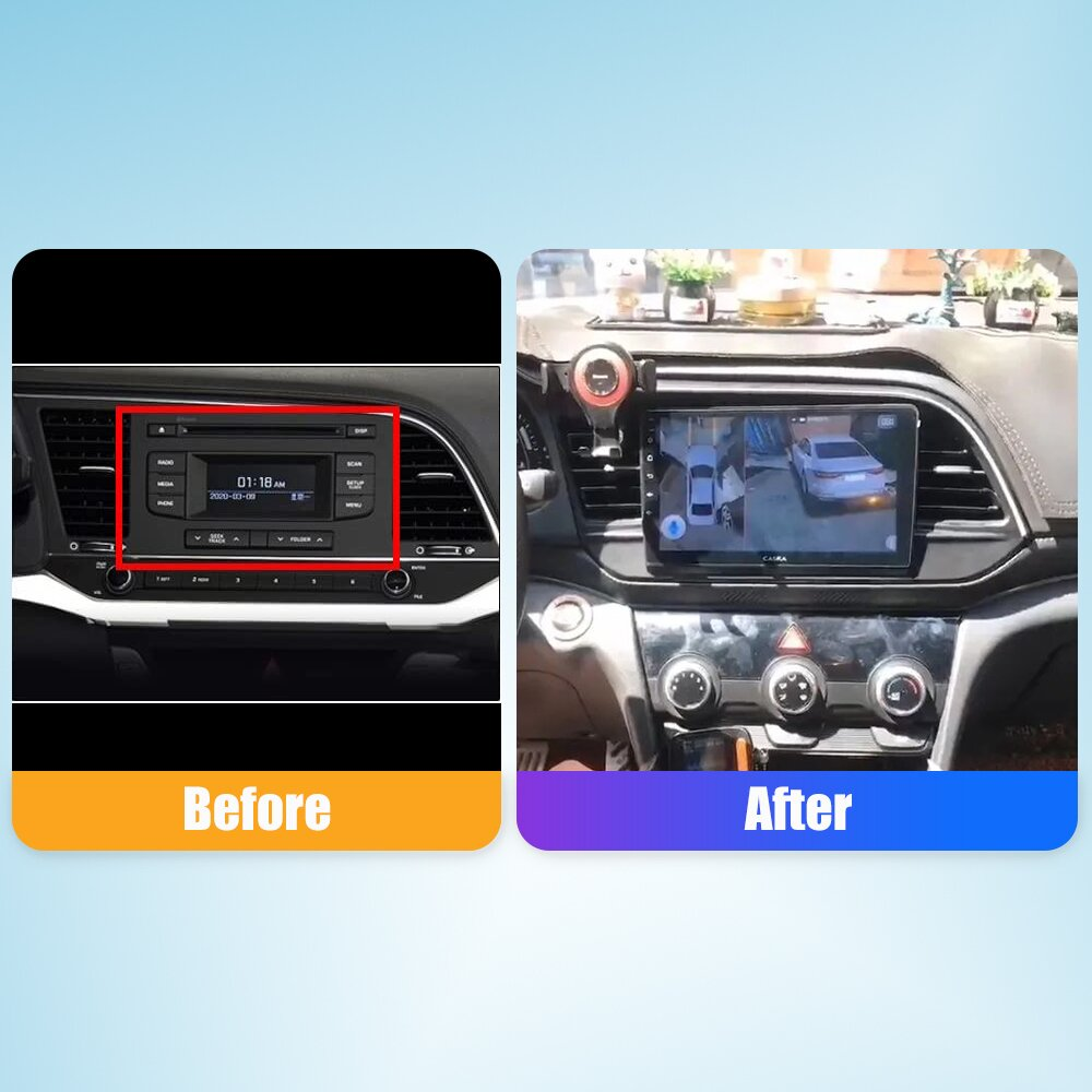 Navigatie Hyundai Elantra (2015-2020), Ecran 9 inch, Carplay / Android auto, Youtube, Waze
