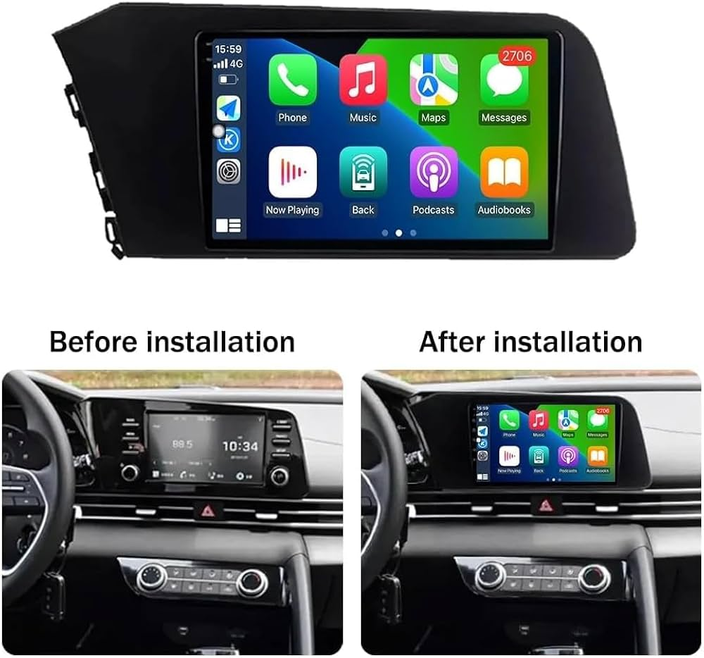 Navigatie Hyundai Elantra (2020+), Ecran 10 inch, Carplay / Android auto, Youtube, Waze
