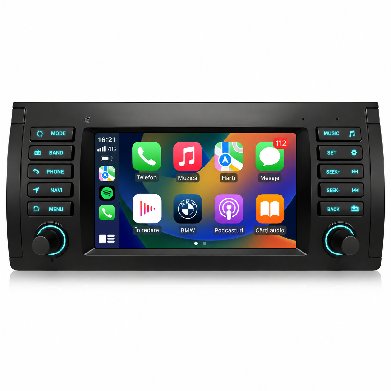 Navigatie Bmw X5 E53 (1999-2006), Ecran 7", Carplay / Android auto