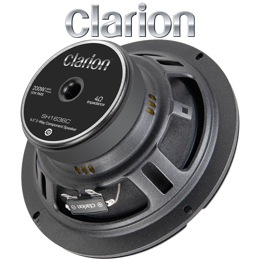 Set 2 difuzoare auto Clarion SH1636C Set componente 2 cai + accesorii 165mm, 50W RMS, 4Ω