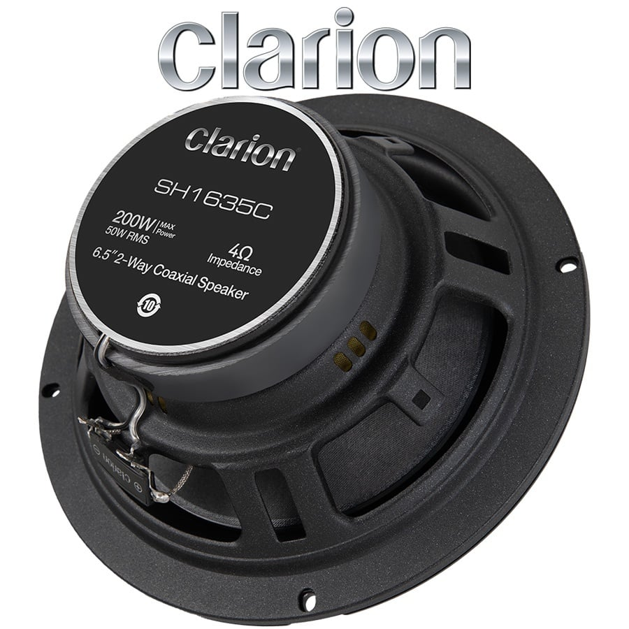 Set 2 difuzoare auto Clarion SH1635C Set coaxiale 2 cai, 165mm, 50W RMS, 4Ω