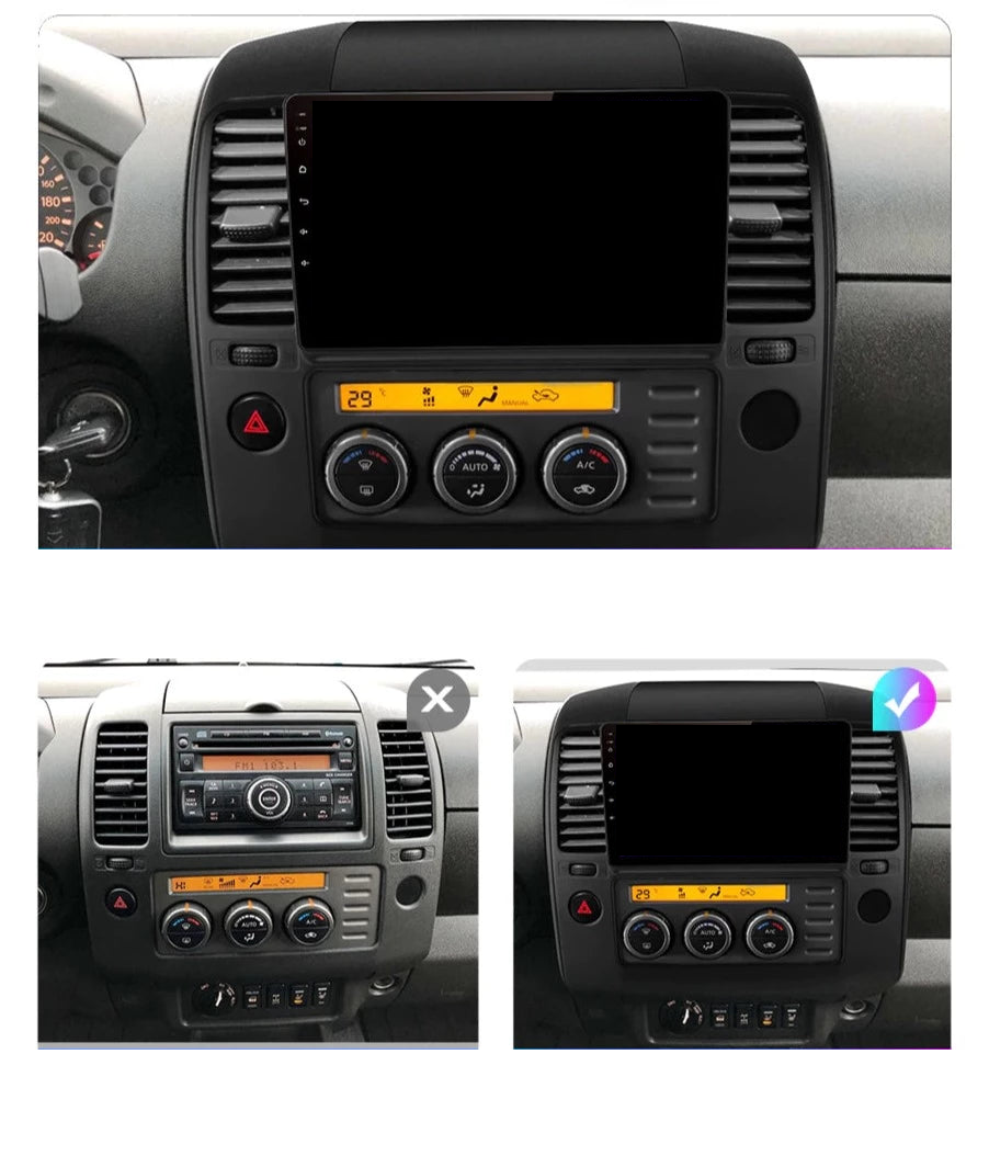 Navigatie Nissan Navara (2004-2014), Ecran 9 inch, Carplay / Android auto, Youtube, Waze