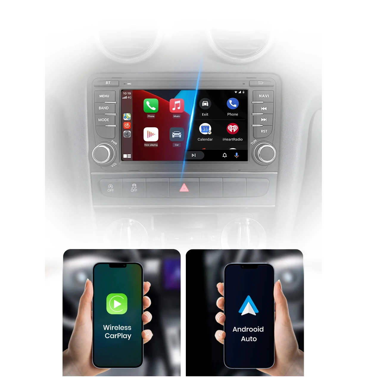 Navigatie dedicata Android 15, Audi A3 8P (2003-2013) 4GB RAM carplay / android auto