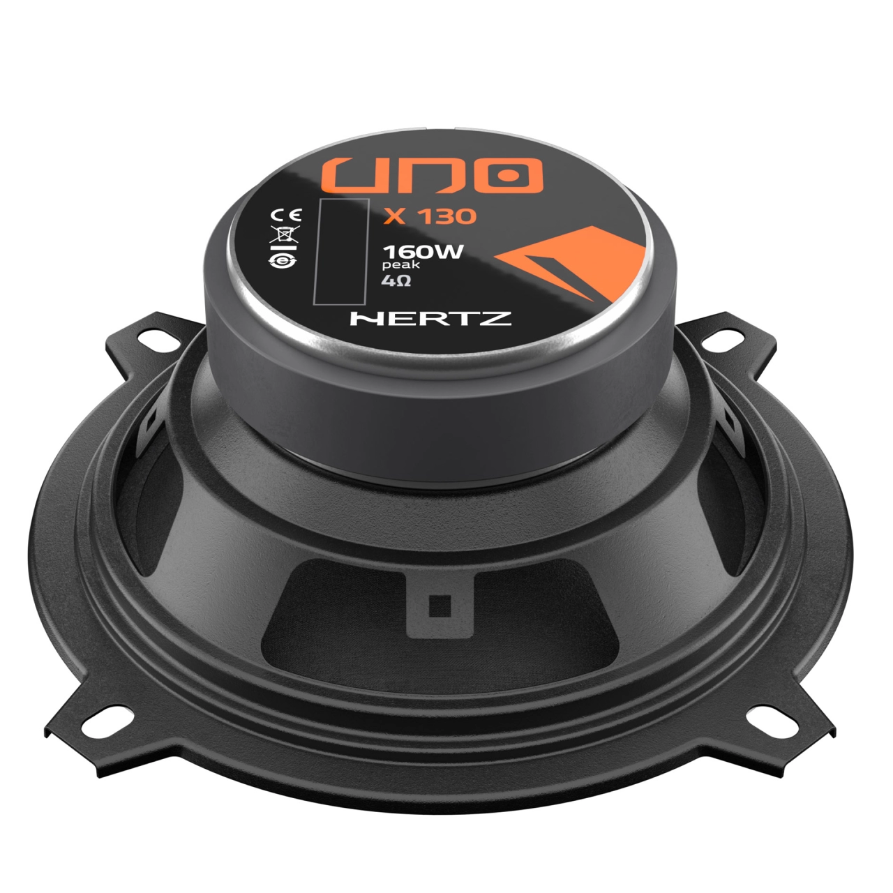 Set 2 difuzoare auto Hertz Uno X 130 set coaxial 2 căi, 130mm, 40W RMS, 4Ω