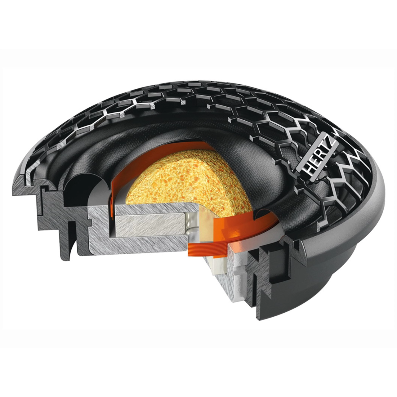 Set 2 difuzoare auto Hertz Cento CK 165, set sistem 2 căi, 165mm, 95W RMS, 4Ω