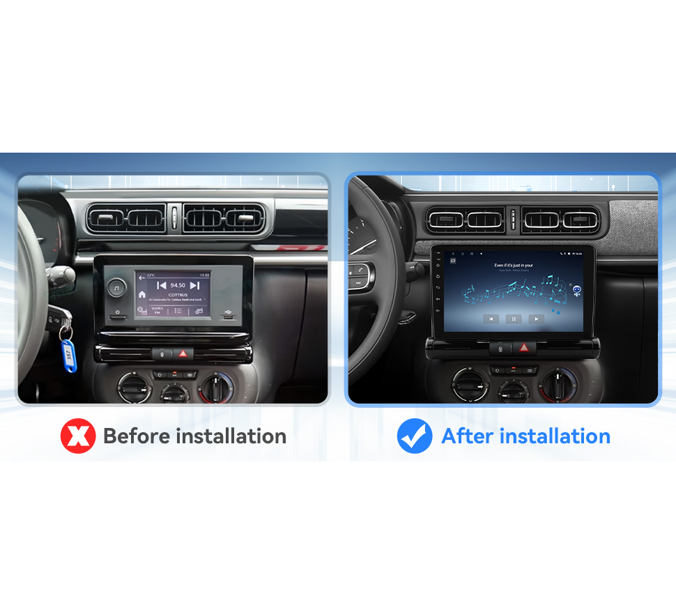 Navigatie Citroen C3 / C3 Aircross (2016-2024), Ecran 9 inch, Carplay / Android auto, Youtube, Waze
