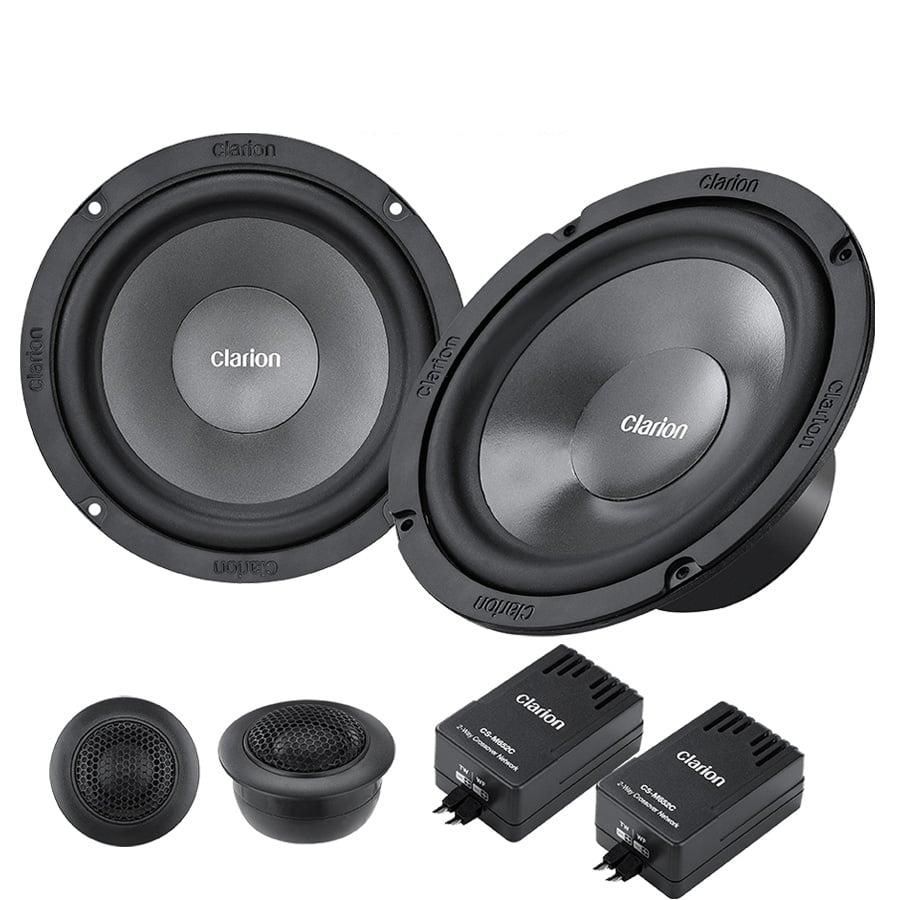 Set 2 difuzoare auto Clarion SH1636C Set componente 2 cai + accesorii 165mm, 50W RMS, 4Ω