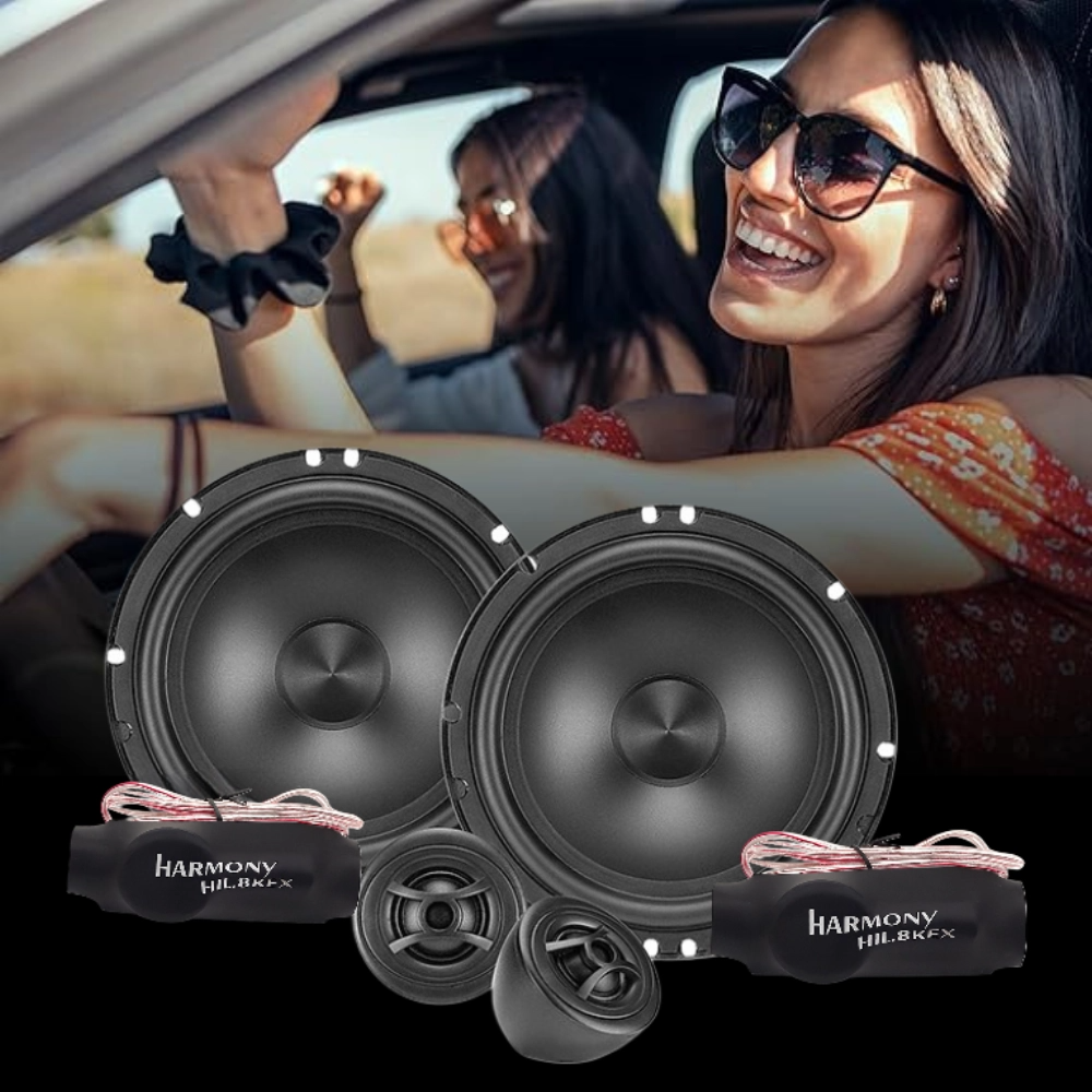 Set 2 difuzoare auto ESB Harmony HB1.6K2X, set sistem 2 căi, 165mm, 65W RMS, 4Ω