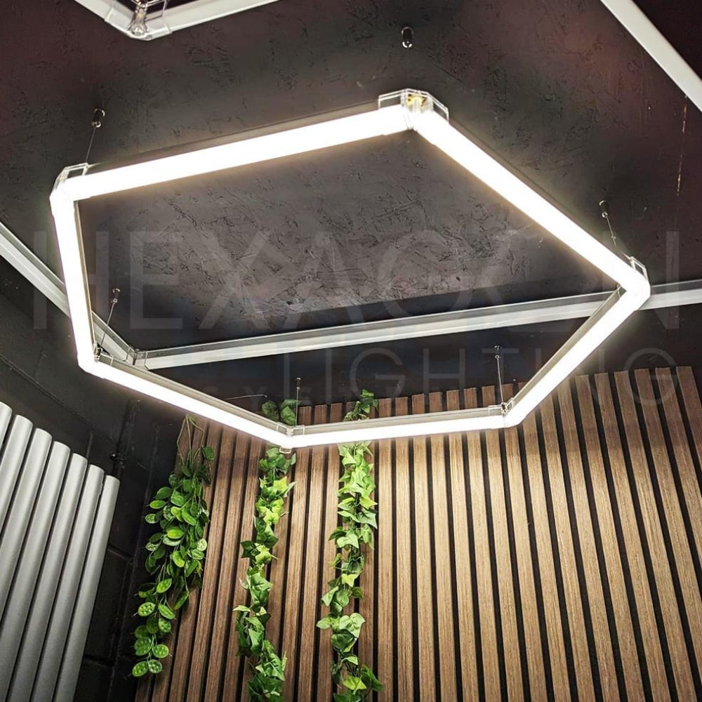 Lumină LED Hexagonală – 1 Modul 83x98CM - Garaj, Dormitor, Cameră Gaming, Spații Private