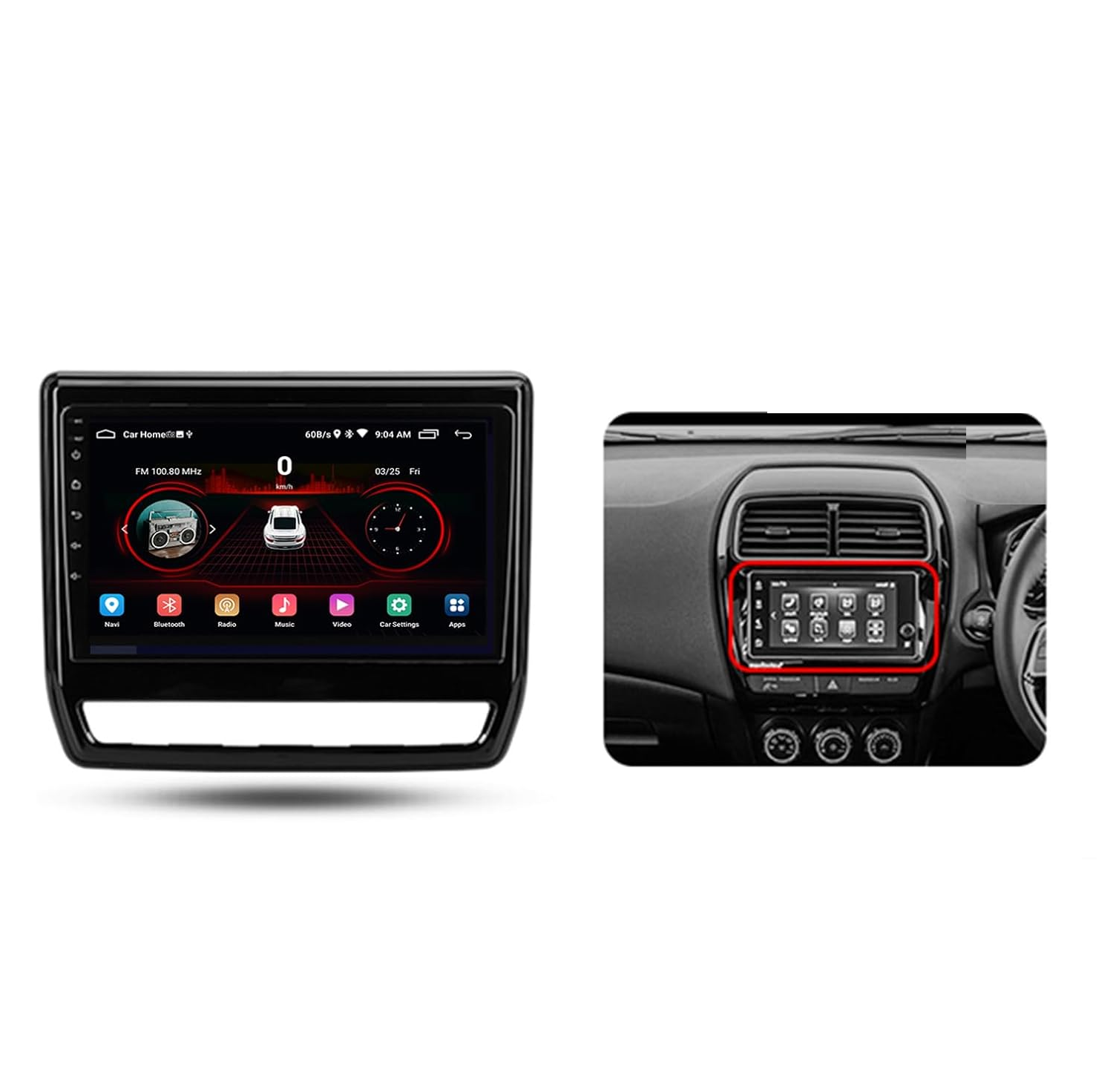 Navigatie Mitsubishi Asx (2019-2022), Ecran 10 inch, Carplay / Android auto, Youtube, Waze