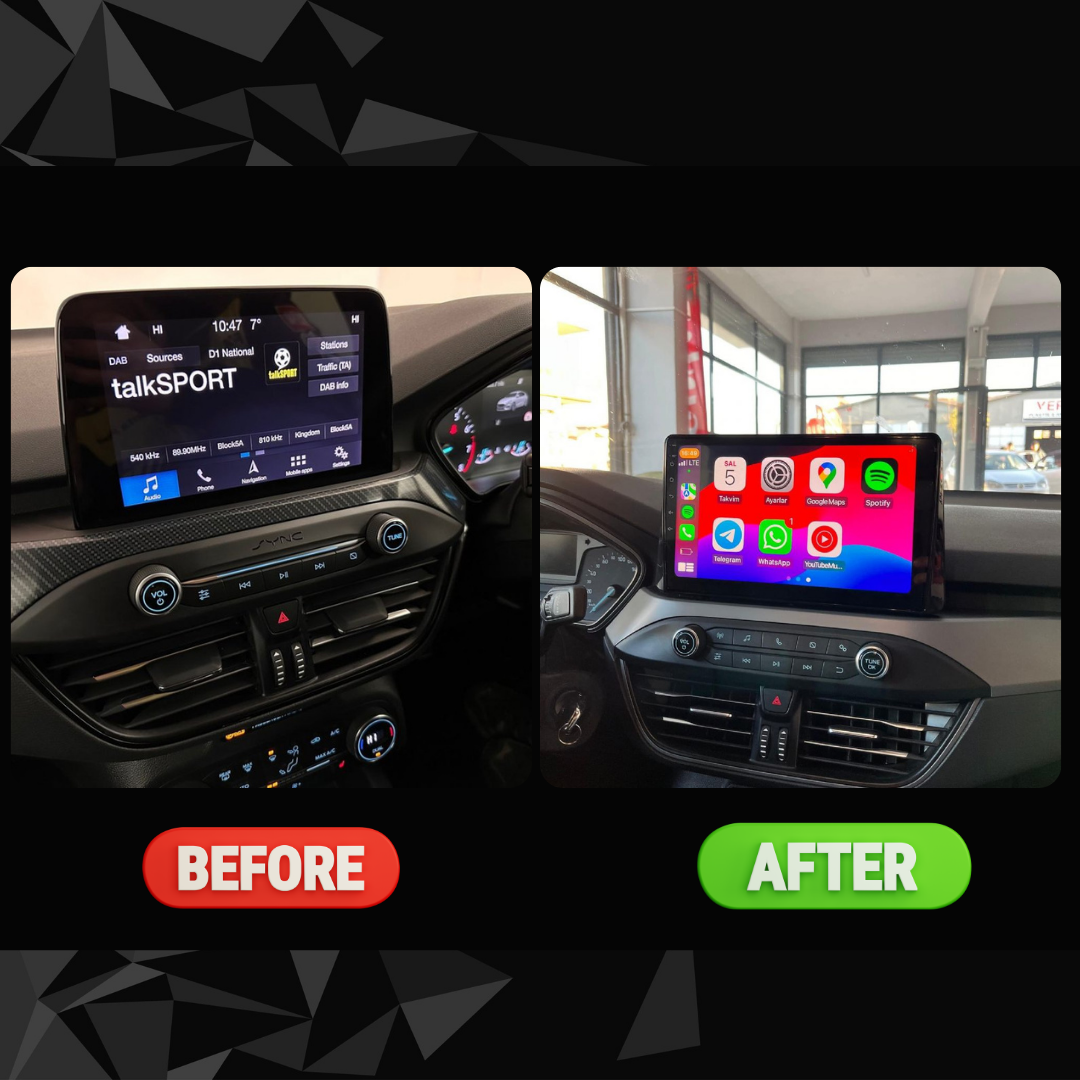 Navigatie Ford Focus 4 (2019+), Ecran 9 inch, Carplay / Android auto, Youtube, Waze