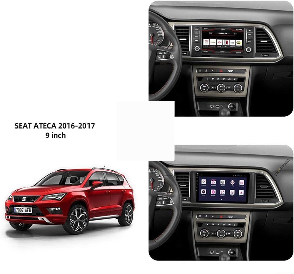 Navigatie Seat Ateca (2016-2021), Ecran 9 inch, Carplay / Android auto, Youtube, Waze