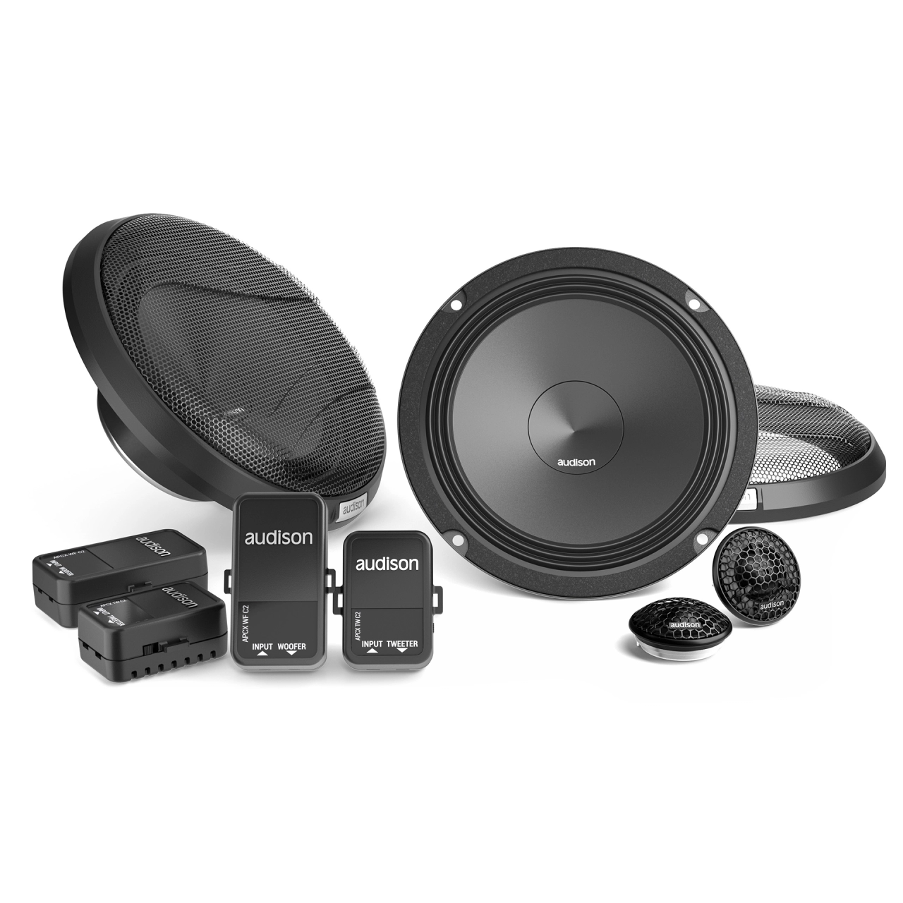 Set 2 difuzoare auto Audison Prima APK 165 2Ω set sistem 2 căi, 165mm, 100W RMS, 2Ω