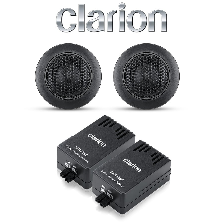 Set 2 difuzoare auto Clarion SH1636C Set componente 2 cai + accesorii 165mm, 50W RMS, 4Ω