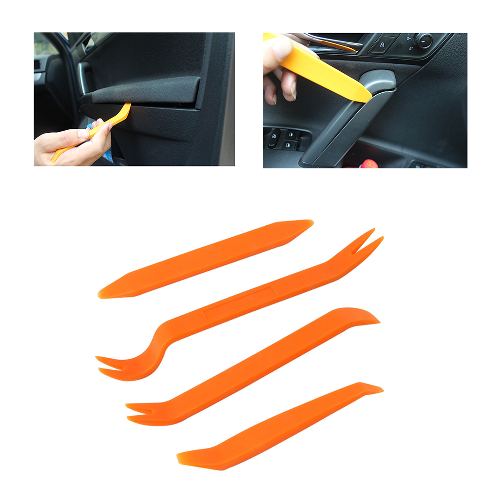 Set 4 unelte pentru demontare radio, navigație și plastice auto