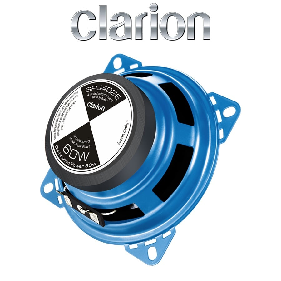 Set 2 difuzoare auto Clarion, SRJ402E, Set coaxiale 2 cai, 100mm, 30W RMS, 4Ω