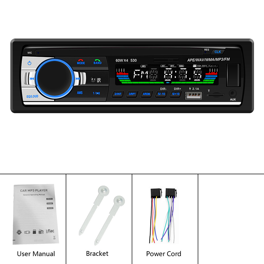Radio mp3 player Aux SD USB Bluetooth, taste iluminate