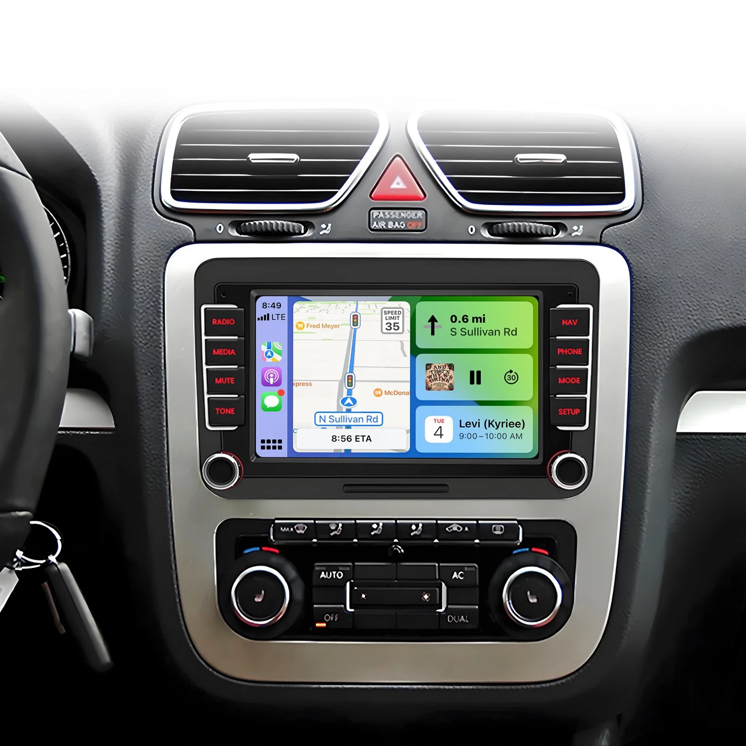 Navigatie Skoda Superb 2 (2008-2015), Ecran 7 inch, 4GB RAM 64GB, carplay / android auto