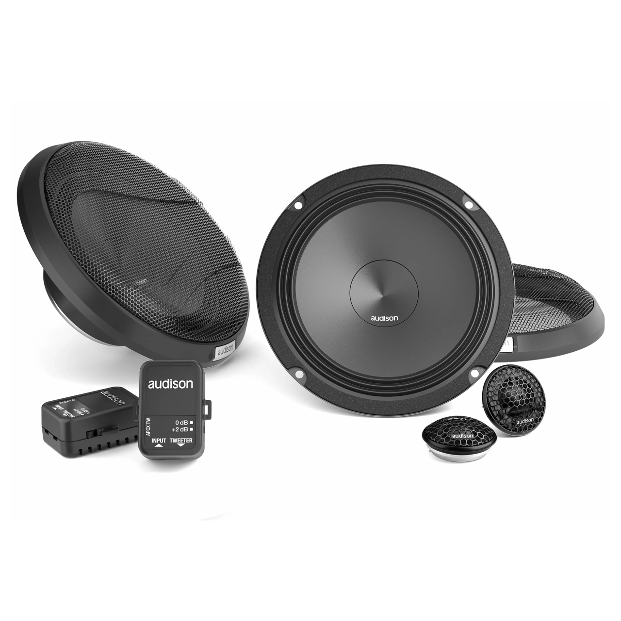 Set 2 difuzoare auto Audison Prima APK 165 set sistem 2 căi, 165mm, 100W RMS, 4Ω