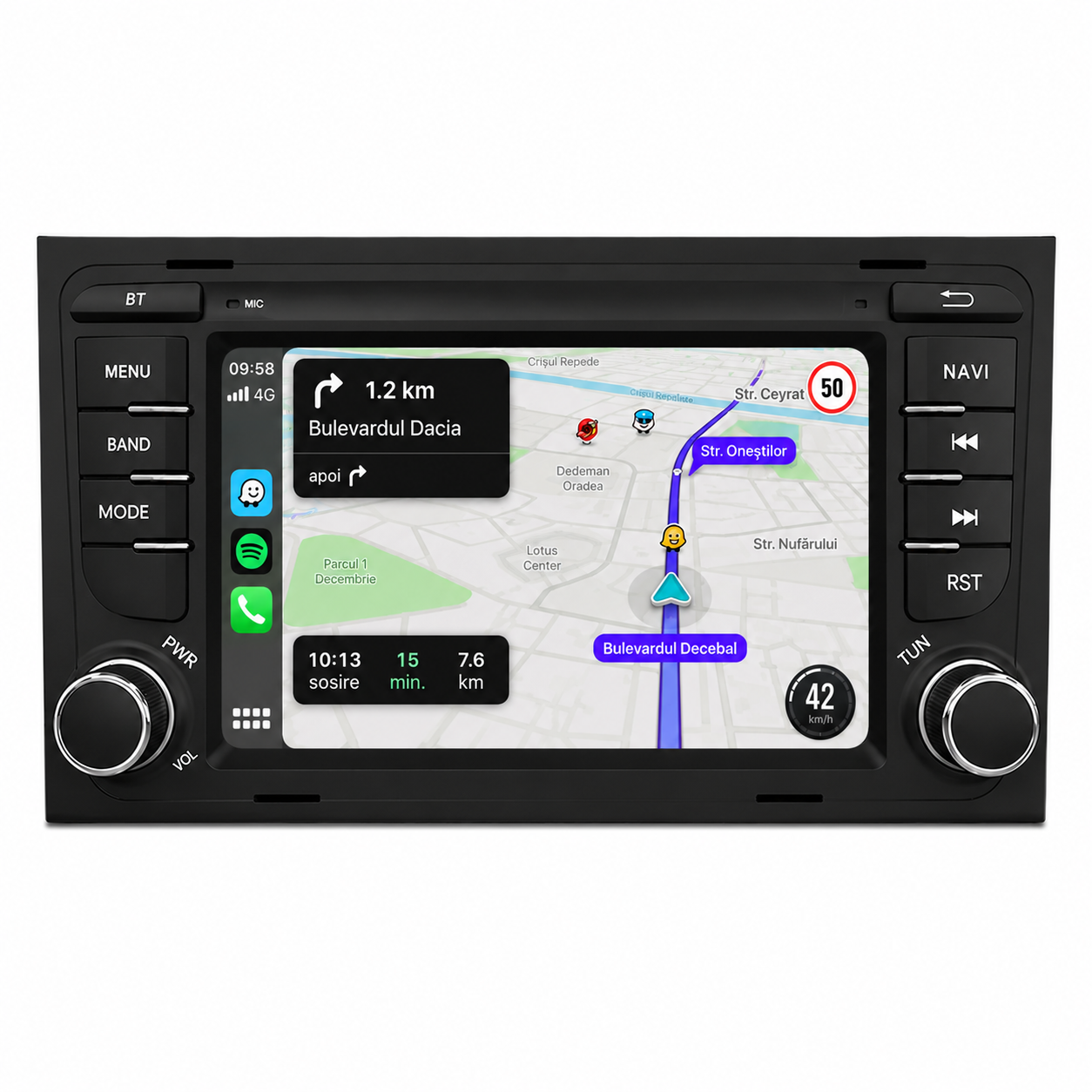 Navigatie dedicata Android 15, Seat Exeo (2001-2008) 4GB RAM carplay / android auto