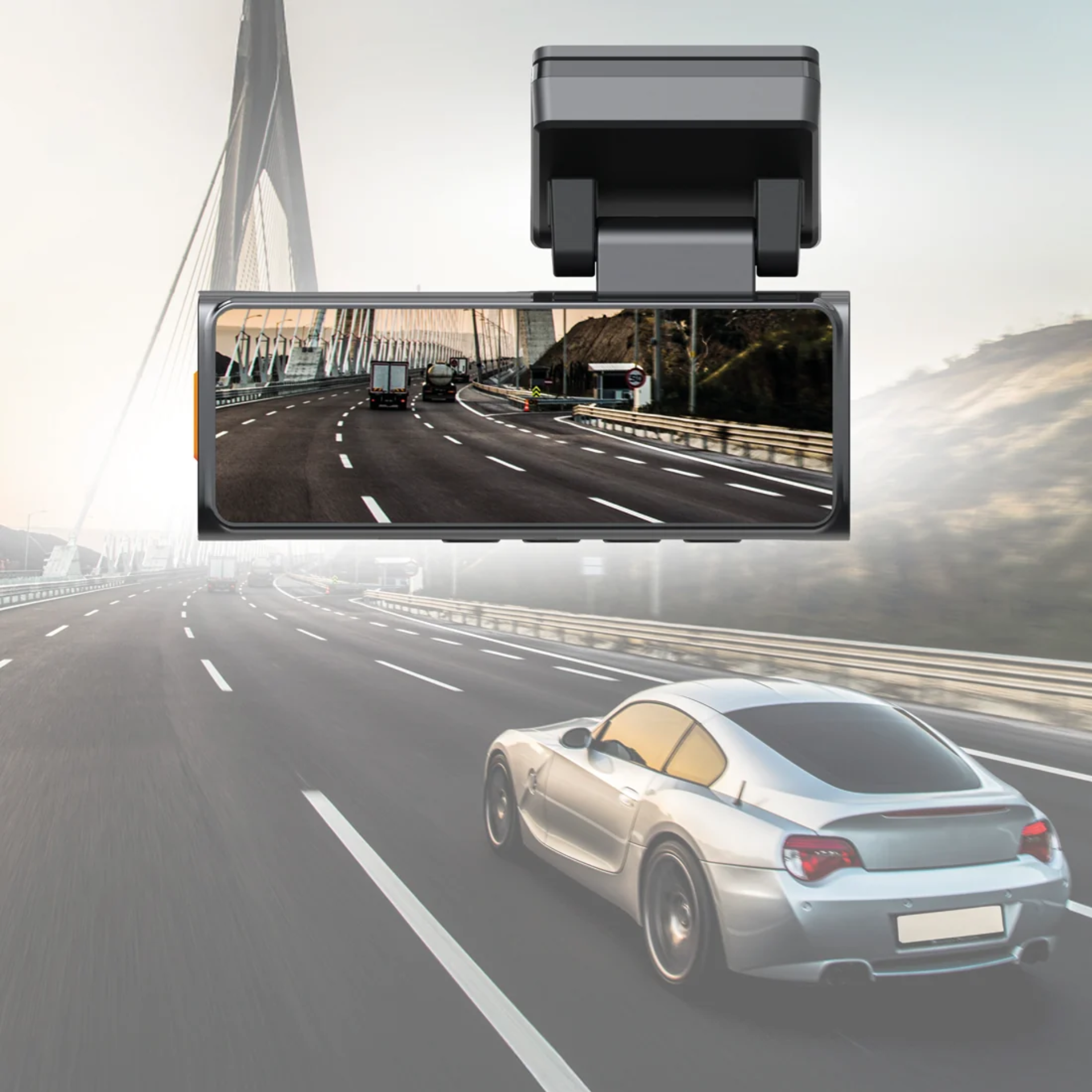 Camera auto Lenovo S7/3280 4K fata + 1080p spate, Kit inregistrare 24h / 24h, cu aplicatie telefon, G-Sensor