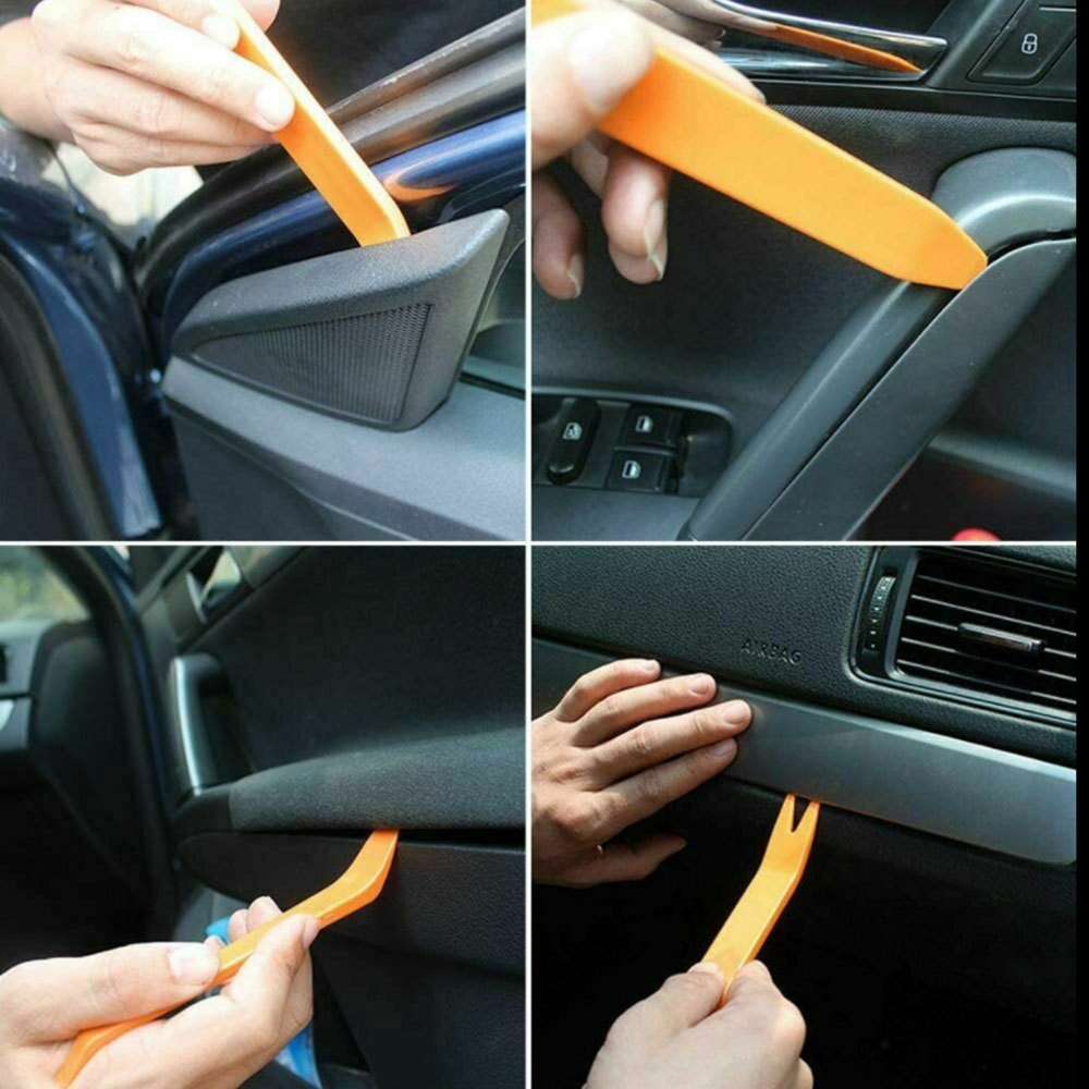 Set 4 unelte pentru demontare radio, navigație și plastice auto