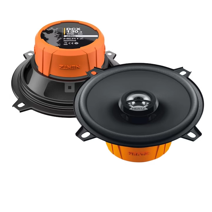 Set 2 difuzoare auto Hertz Dieci DCX 130.3, set coaxial 2 căi, 130mm, 40W RMS