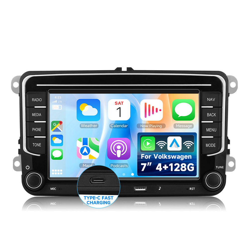 Navigatie Seat Leon (2005-2013), Ecran 7 inch, 4GB RAM 128GB, carplay / android auto, incarcare USB