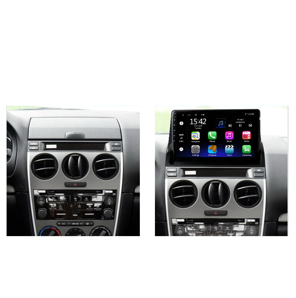 Navigatie Mazda 6 (2002-2008), Ecran 9 inch, Carplay / Android auto, Youtube, Waze