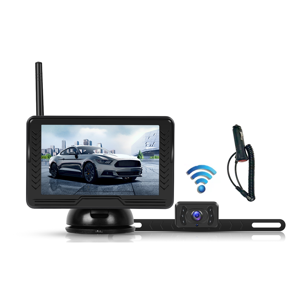 Kit camera auto marsarier cu monitor AHD