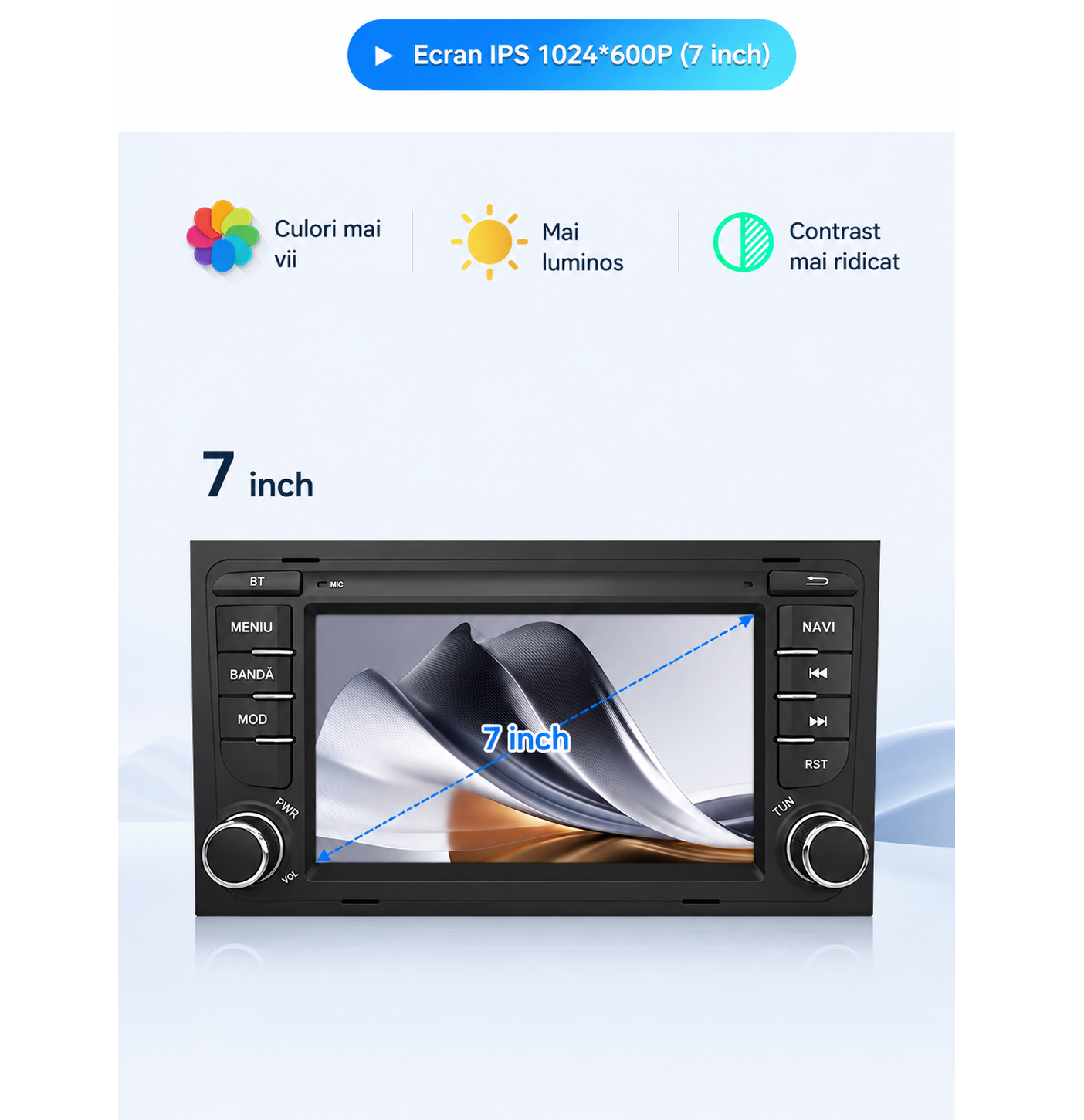 Navigatie dedicata Android 15, Seat Exeo (2001-2008) 4GB RAM carplay / android auto