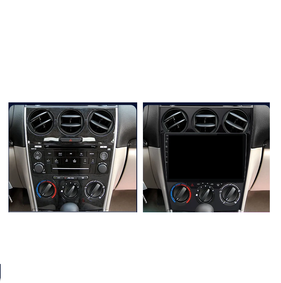 Navigatie Mazda 6 (2002-2008), Ecran 9 inch, Carplay / Android auto, Youtube, Waze